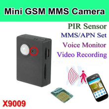 Mini GSM Security Camera, PIR Alarm Camera Support GSM Network and GPRS X9009